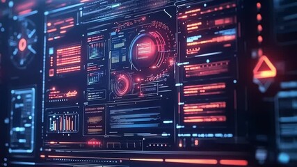 Poster - a monitor displaying aigenerated maintenance insights showing the remaining lifespan of critical com