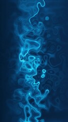 Poster - 4K. Colorful abstract liquid marble texture, fluid art. Smooth abstract blue swirl background video. Seamless looping backdrop.