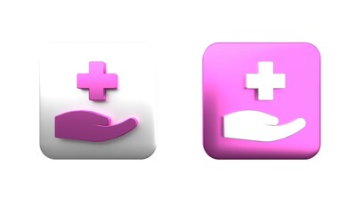 Poster - colorful cross hospital medical icon isolated on white background. first aid. diagnostics symbol. me