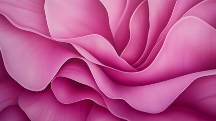 Wall Mural - A close-up view of a soft, pink flower petal, showcasing its delicate curves and textures.