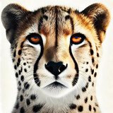 close up of a cheetah head