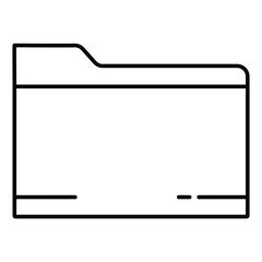 Poster - Folder vector illustration logo template for many purpose. Folders outline icon. Vector illustration.