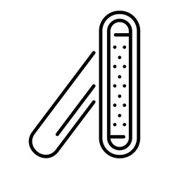 Wall Mural - Nail file icon in line style 