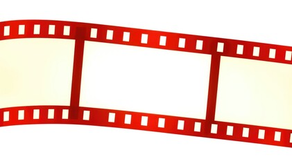 Poster - Blank film strip ready for movie stills memories!