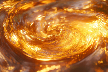 Poster - Mesmerizing Metal Swirl With Shimmering Chrome Creating an Enchanting Visual Effect