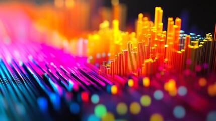 Poster - A close-up of a D financial heatmap with color-coded data points and intensity gradients, representing the distribution and frequency of financial metrics.