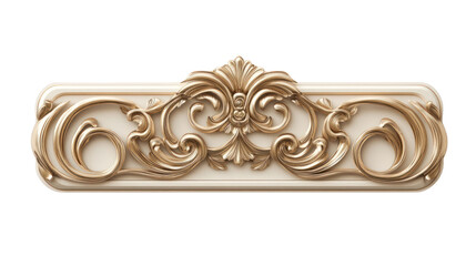 Elegant ornamental design with intricate details, ideal for enhancing architectural features in interior spaces or historical designs.