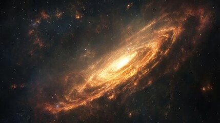Aufkleber - Swirling nebula and glowing planets create a vibrant display in a colorful galaxy across the cosmos. Generative AI