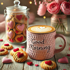 Wall Mural - Good Morning Coffee and Cookies