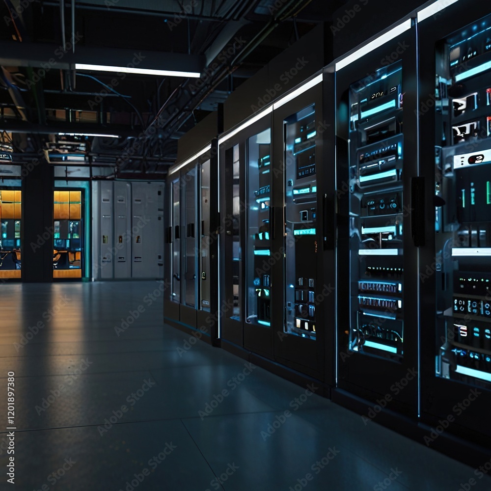 erver rooms,room with servers,data center,,server rack with servers ...