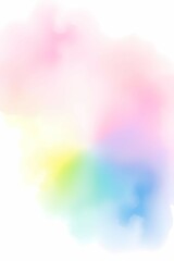 Poster - Abstract watercolor background. Stunning palette of pastel colors, soft and dreamy atmosphere. 