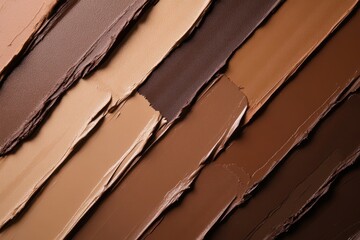 Poster - Mocha mousse color palette, ideal for modern design projects and creative backgrounds in photography and digital art