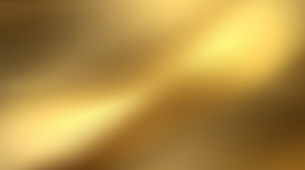 Poster - Golden gradient background with soft lighting and shadow effects, minimalist design for wallpaper or digital use. High-resolution solid gold texture with a smooth finish and golden tones, perfect for 