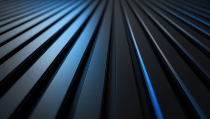 Poster - Abstract Background with Smooth Black Lines Creating a Sense of Depth and Dimension in a Modern, Minimalist Style Suitable for Various Design Projects