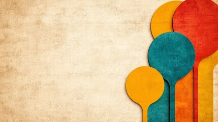 Poster - Colorful Abstract Background with Shapes and Textures Ideal for Design, Art, or Creative Projects