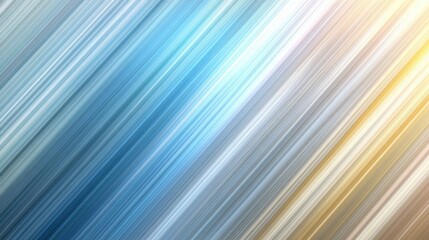 Canvas Print - Abstract Diagonal Lines Background Blue White and Gold Gradient Stripes Texture