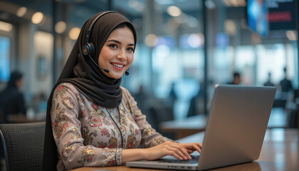 Call center, telemarketing and customer service with a business woman working in an office and consulting on a headset.