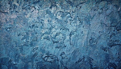 Aufkleber - abstract textured blue denim fabric background with artistic marbled patterns, ideal for digital design, textile art, or creative backdrops

