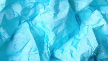 Poster - textured blue wrinkled fabric background with vibrant color and abstract folds for creative design, branding, or artistic concepts


