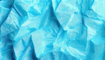 Aufkleber - textured blue wrinkled fabric background with vibrant color and abstract folds for creative design, branding, or artistic concepts

