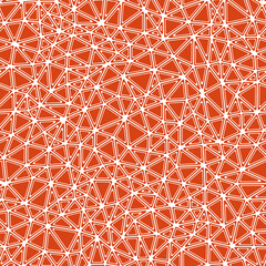 Poster - Geometric pattern. Rounded solid shapes in frames. Compact triangles size. Solid Color style. Repeatable pattern. Awesome vector tiles. Seamless vector illustration.