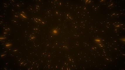 Wall Mural - Neon stars racing and zooming through space universe galaxy astronomy 3D animation on gradient background vibrant abstract dynamic digital motion brown