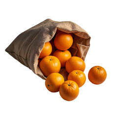 Wall Mural - orange in sack overflowing 