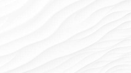 Aufkleber - White wave background. Wavy stripes abstract background white gray pattern. Abstract 3d white wave modern minimal background. 