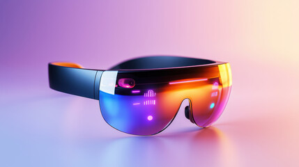 Fototapete - Futuristic wearable technology featuring sleek design and vibrant colors. This stylish device showcases advanced features and modern aesthetic, perfect for tech enthusiasts