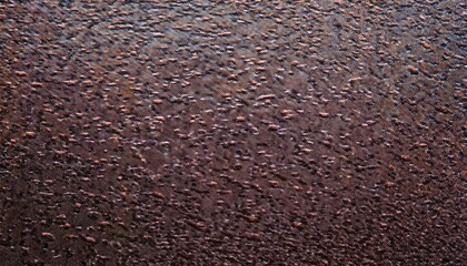 Aufkleber - close-up of textured dark brown metallic surface with fine ripples and glossy reflections, ideal for abstract background or design templates

