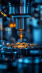 Poster - intricate details of medical device being calibrated