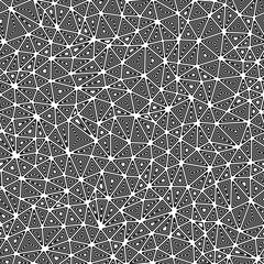 Poster - geometric template background. compact triangles size. multiple repeated inner triangles. black and 