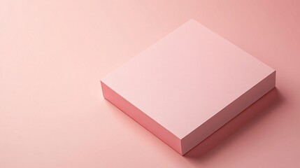 Aufkleber - Pink square product displaying on pink background for compositions