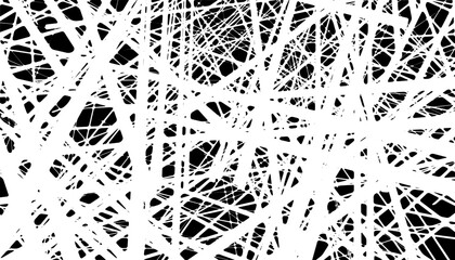 Poster - Black and white grunge pattern for modern background. Vector Format Illustration 