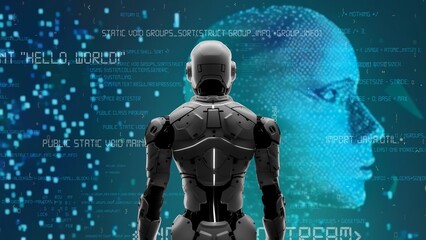ai engineering in action. artificial intelligence algorithm for marketing automation, tech analysis,