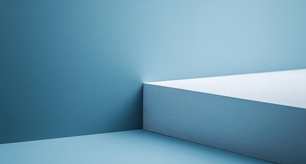 Poster - Abstract Minimalist Background with Soft Blue Tones and Clean Lines for Modern Design Projects and Creative Inspirations in Digital Artwork