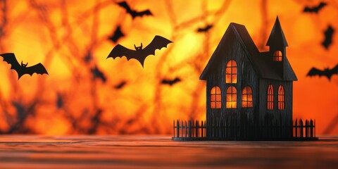 Poster - House with bats