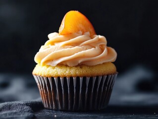 Wall Mural - Cupcake with orange on top