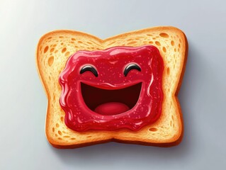 Wall Mural - Toast with Jelly