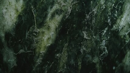 Aufkleber - Dark green marble texture with subtle veining and patterns suitable for background use. Copy Space available for text overlay.