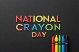 happy crayon day design