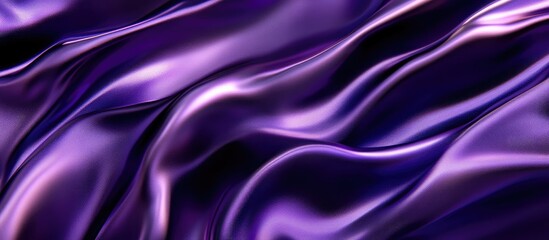 Aufkleber - Purple satin fabric waves with soft texture and sheen suitable for background design and textile presentations Copy Space