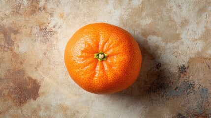 Poster - Fresh orange fruit on textured rustic background with natural light and copy space for text.
