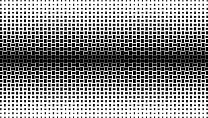 Poster - black and white transition geometric pattern with halftone effect. fully editable vector element. ve