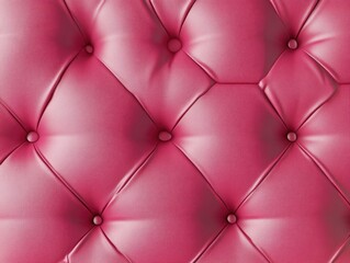 Pink Leather Upholstery Close-Up