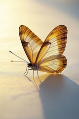 Poster - Close-up of butterfly on table