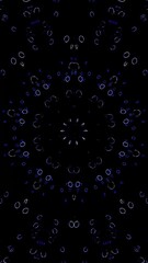Poster - Vertical video animation with abstract kaleidoscope pattern