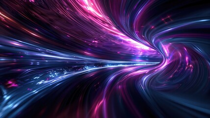 Poster - This stunning abstract technology background features vibrant colors swirling in a dynamic motion, creating a futuristic atmosphere perfect for digital projects.