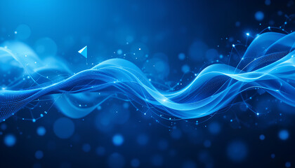 Abstract technology communication, Technology Network Background,t echnology particles mesh background