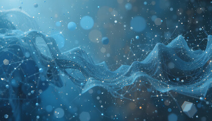 Abstract technology communication, Technology Network Background,t echnology particles mesh background